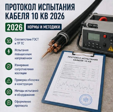 Протокол испытания кабеля 10 кВ: нормы, методики и оформление в России