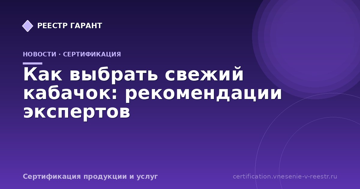 Как выбрать свежий кабачок: рекомендации экспертов