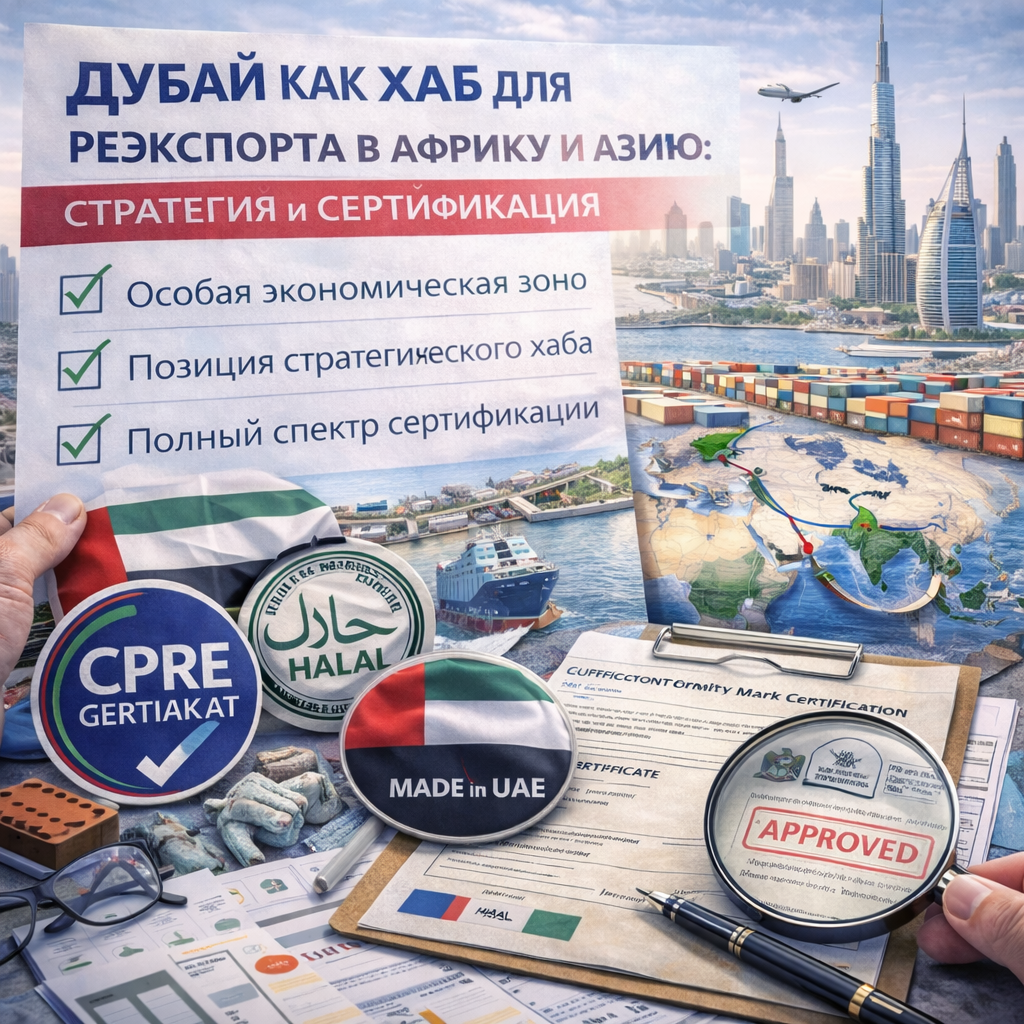 Дубай как хаб для реэкспорта в Африку и Азию: стратегия и сертификация