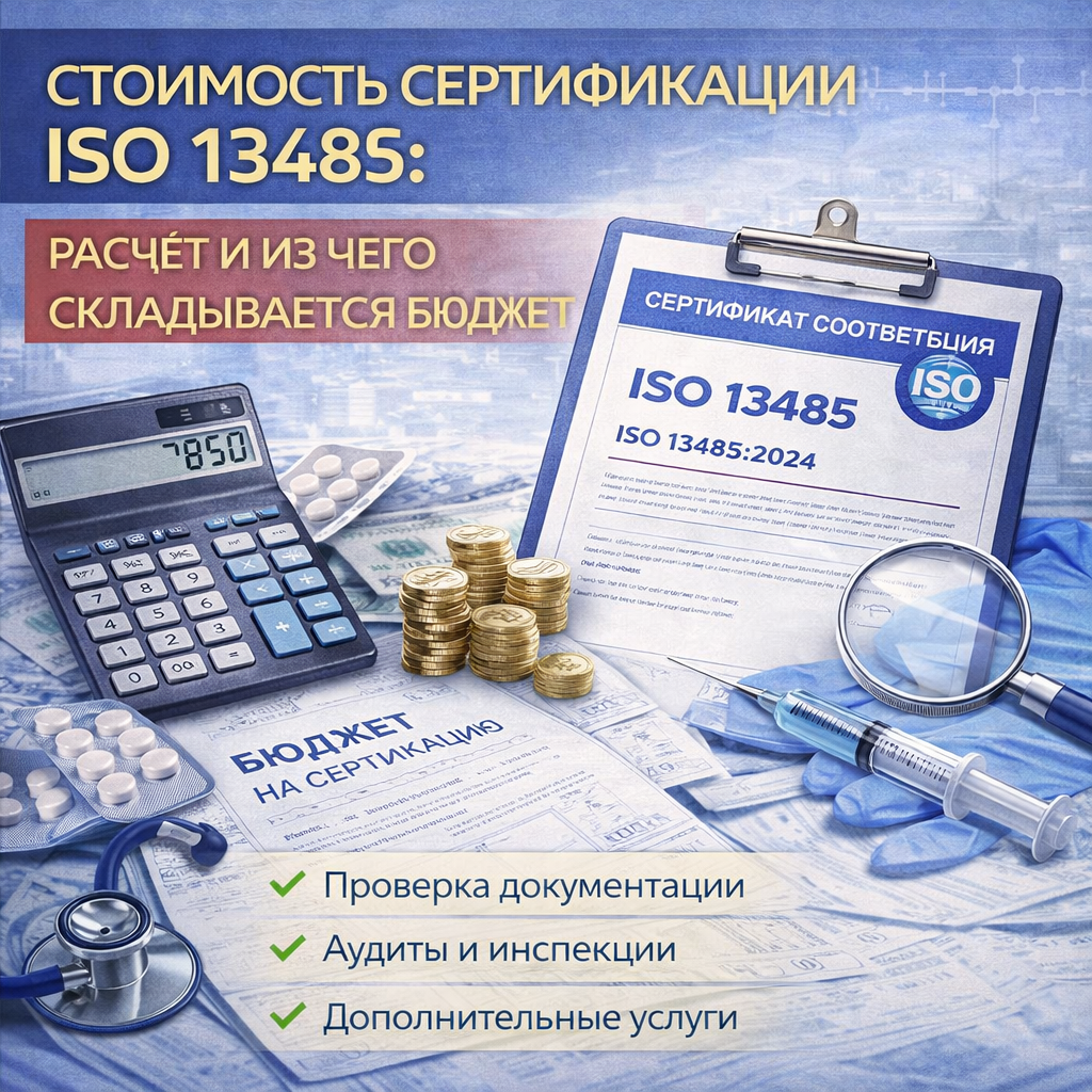 Стоимость сертификации ISO 13485: расчёт и из чего складывается бюджет