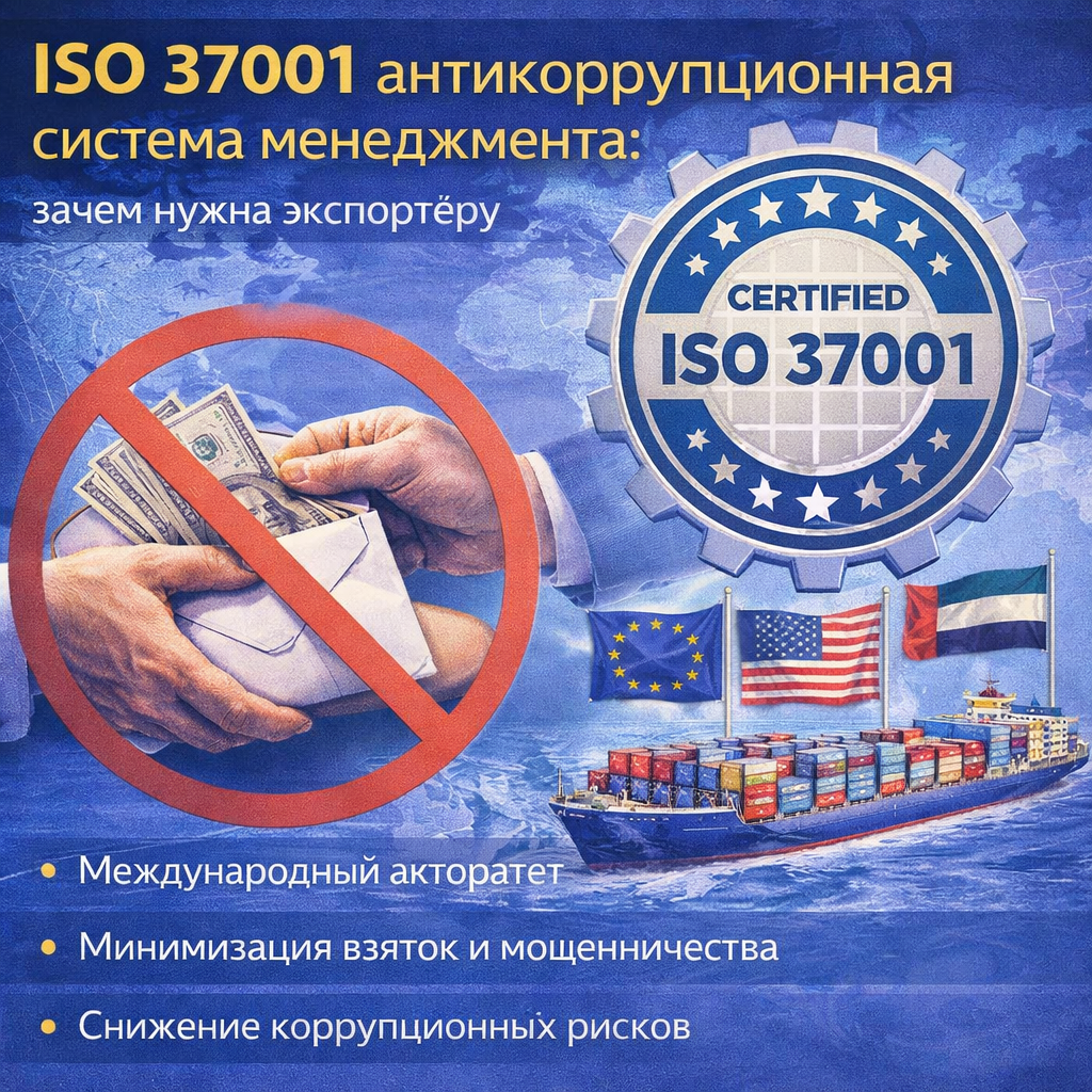 ISO 37001 антикоррупционная система менеджмента: зачем нужна экспортёру