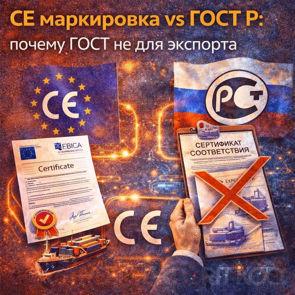 CE маркировка vs ГОСТ Р: почему ГОСТ не для экспорта