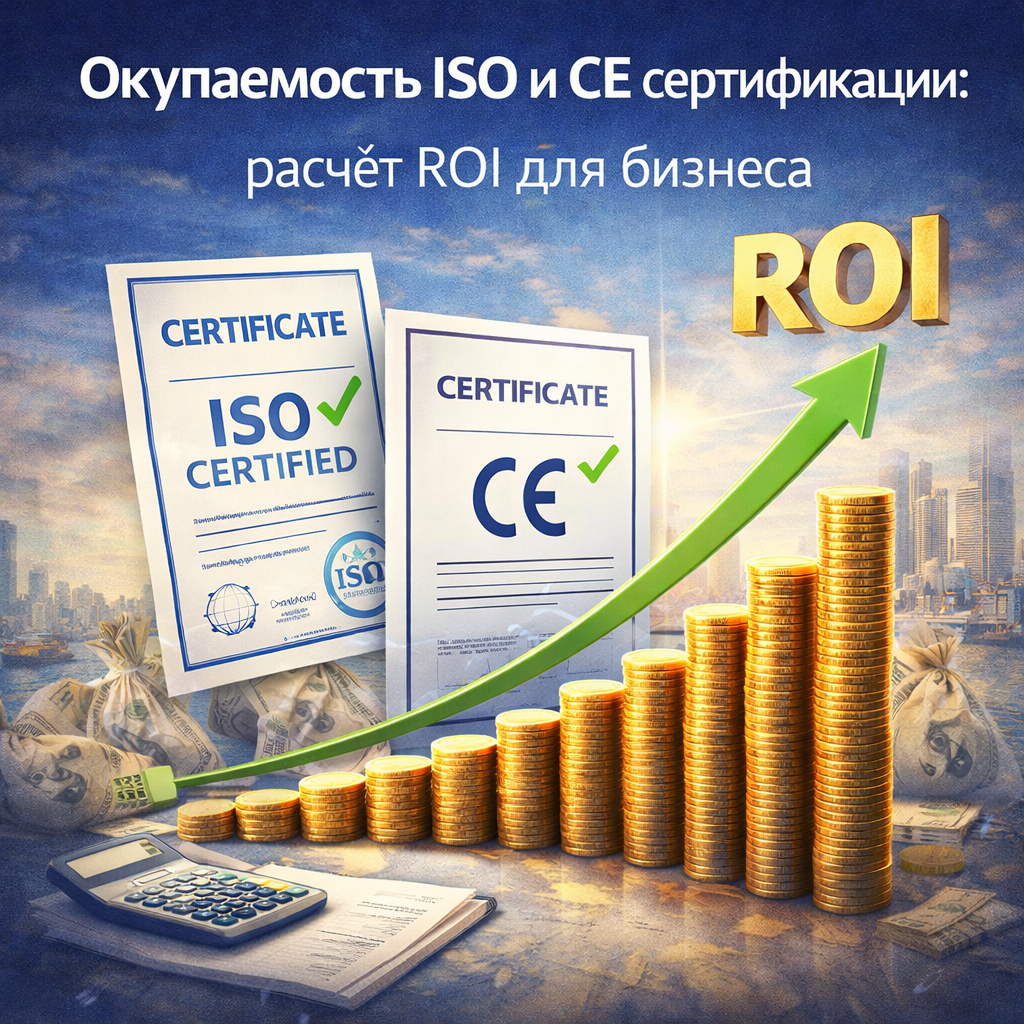 Окупаемость ISO и CE сертификации: расчёт ROI для бизнеса