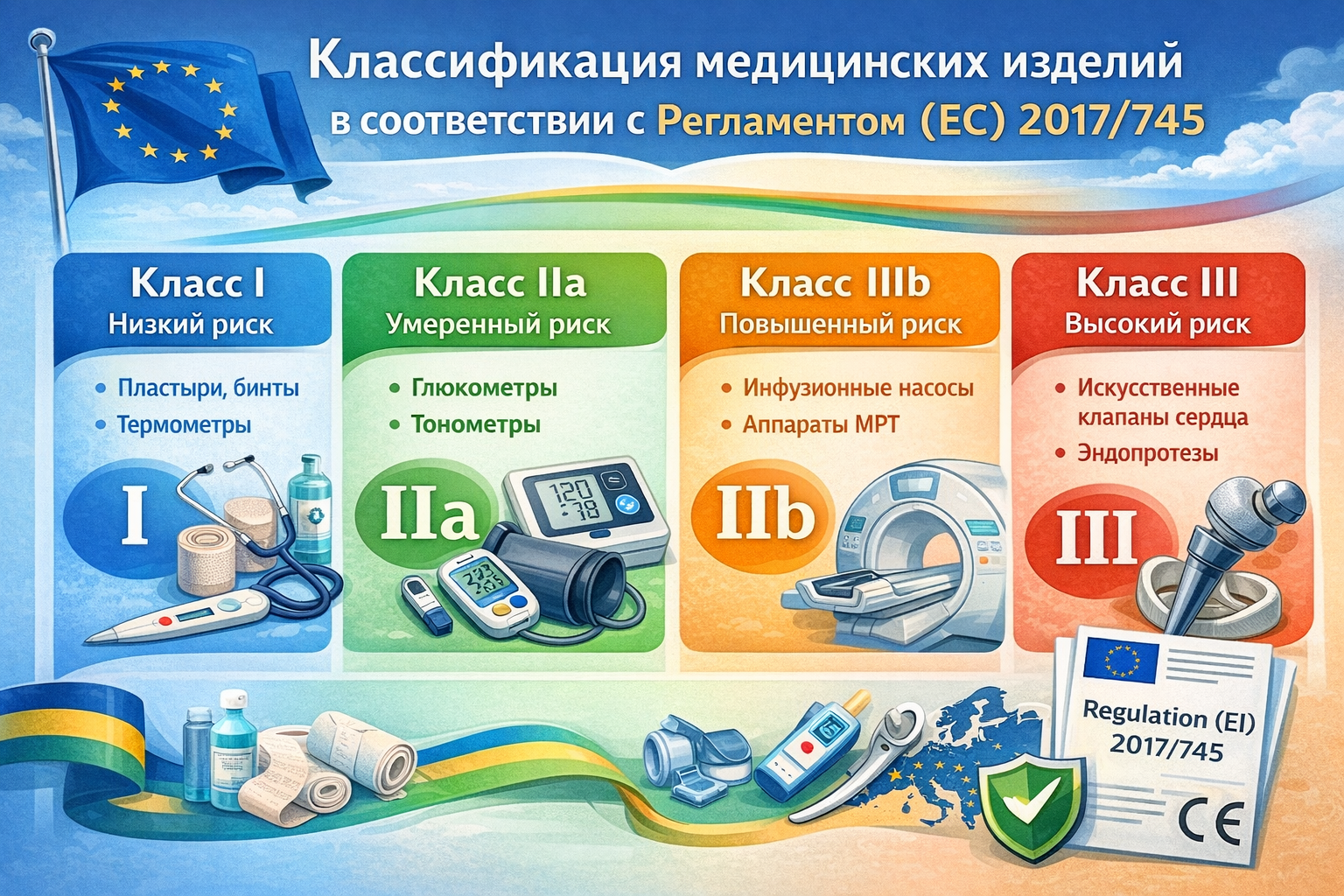 Классификация медицинских изделий по Регламенту (ЕС) 2017/745 (MDR)