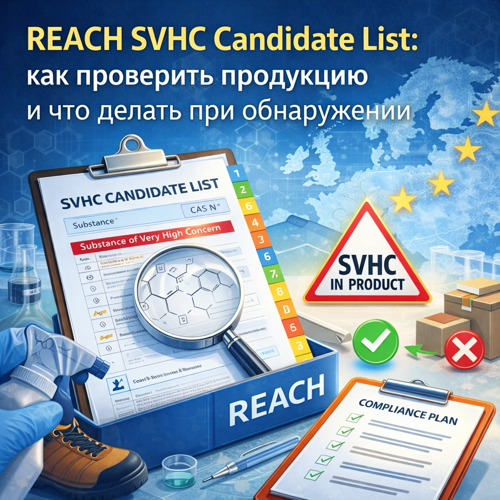 REACH SVHC Candidate List: как проверить продукцию и что делать при обнаружении