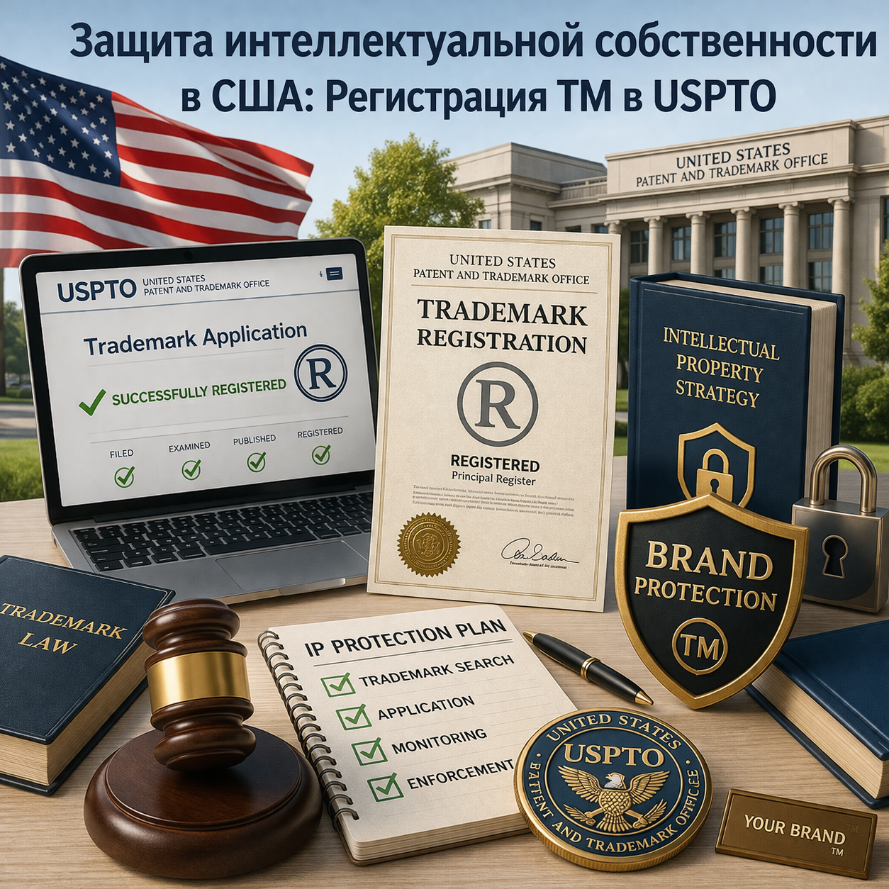 Защита интеллектуальной собственности в США: Регистрация ТМ в USPTO