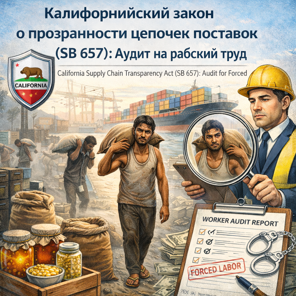 Калифорнийский закон о прозрачности цепочек поставок (SB 657): Аудит на рабский труд