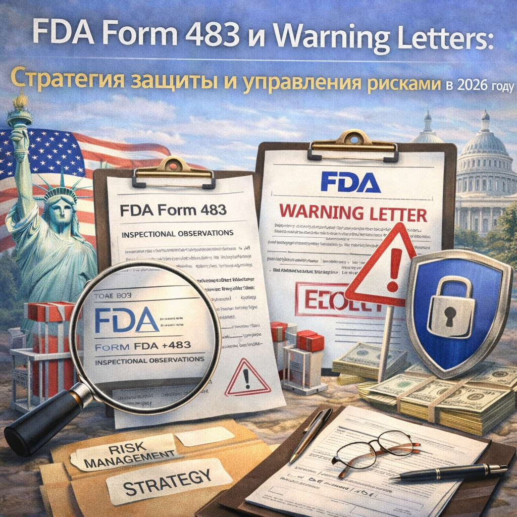FDA Form 483 и Warning Letters: Стратегия защиты и управления рисками в 2026 году
