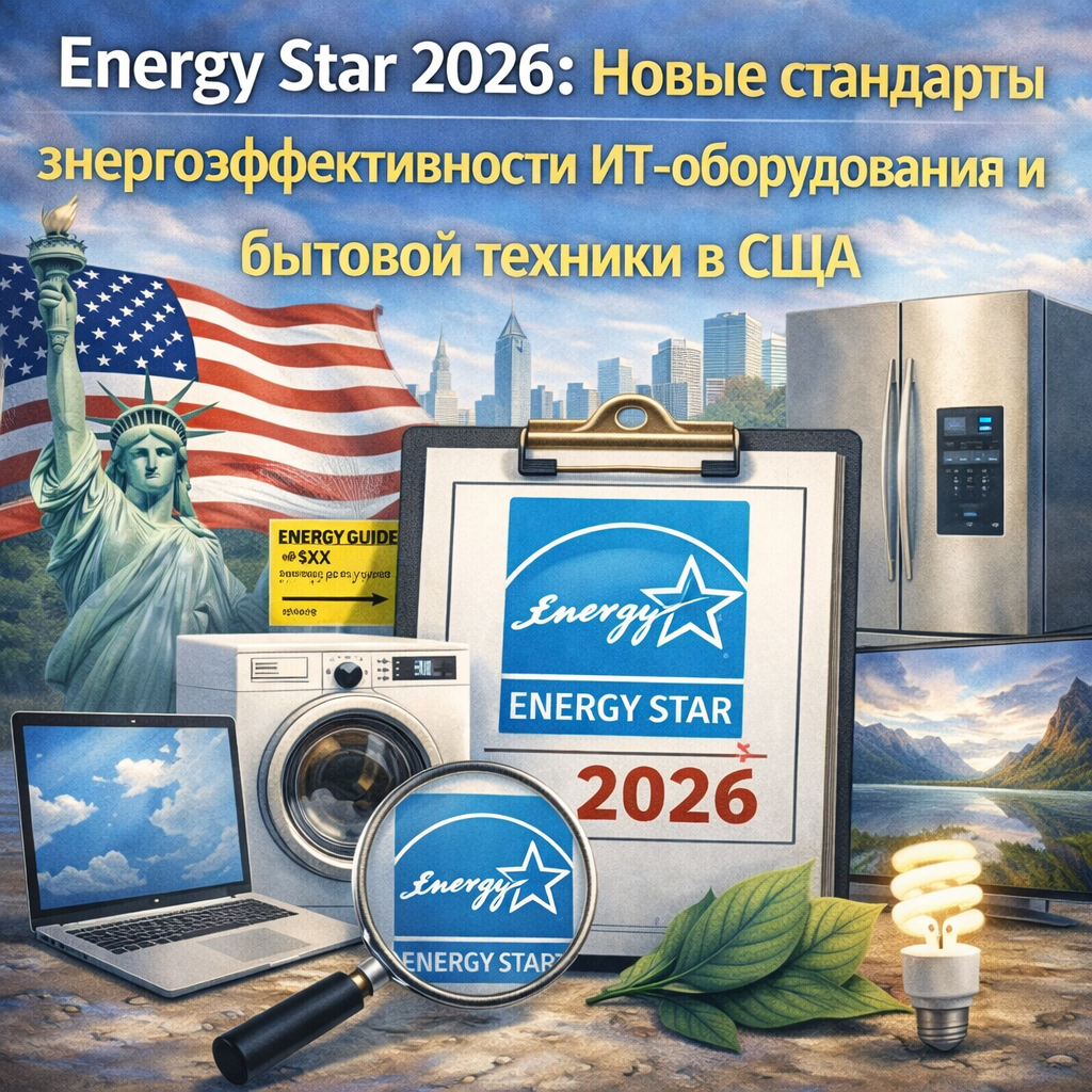 Energy Star 2026: Новые стандарты энергоэффективности ИТ-оборудования и бытовой техники в США
