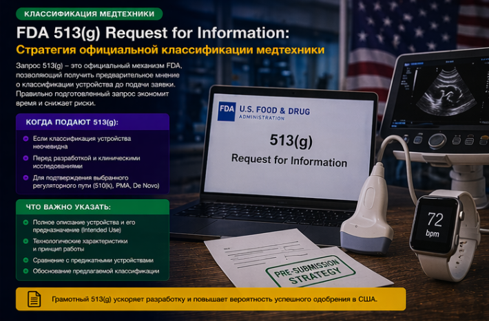 FDA 513(g) Request for Information: Стратегия официальной классификации медтехники