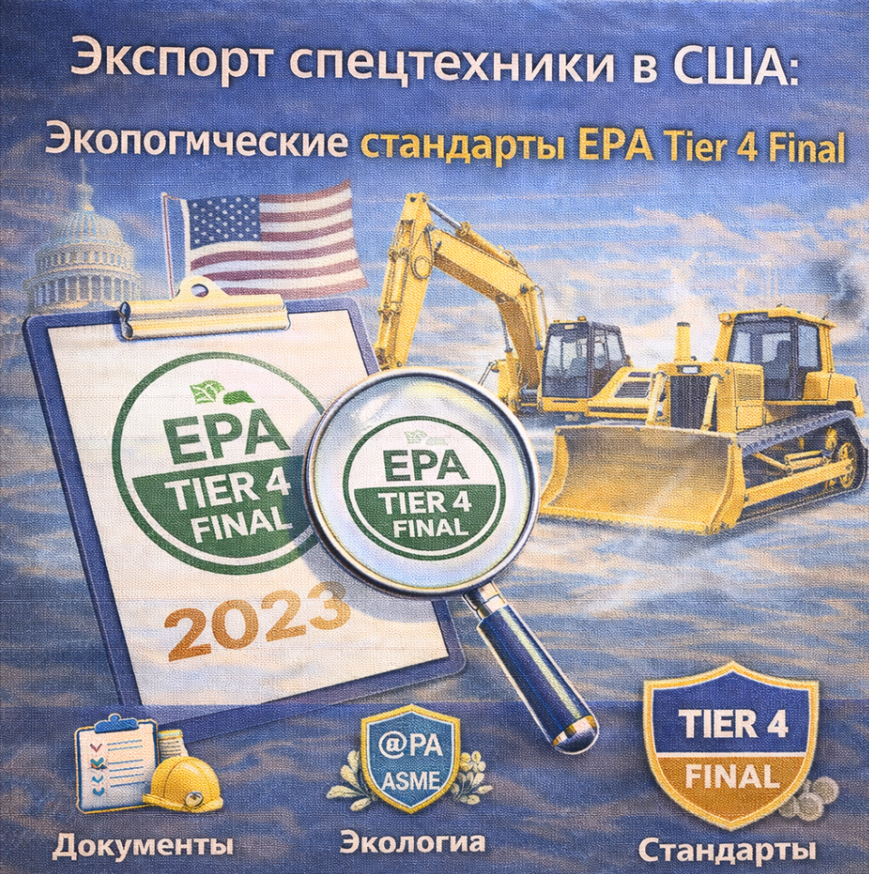 Экспорт спецтехники в США: Экологические стандарты EPA Tier 4 Final