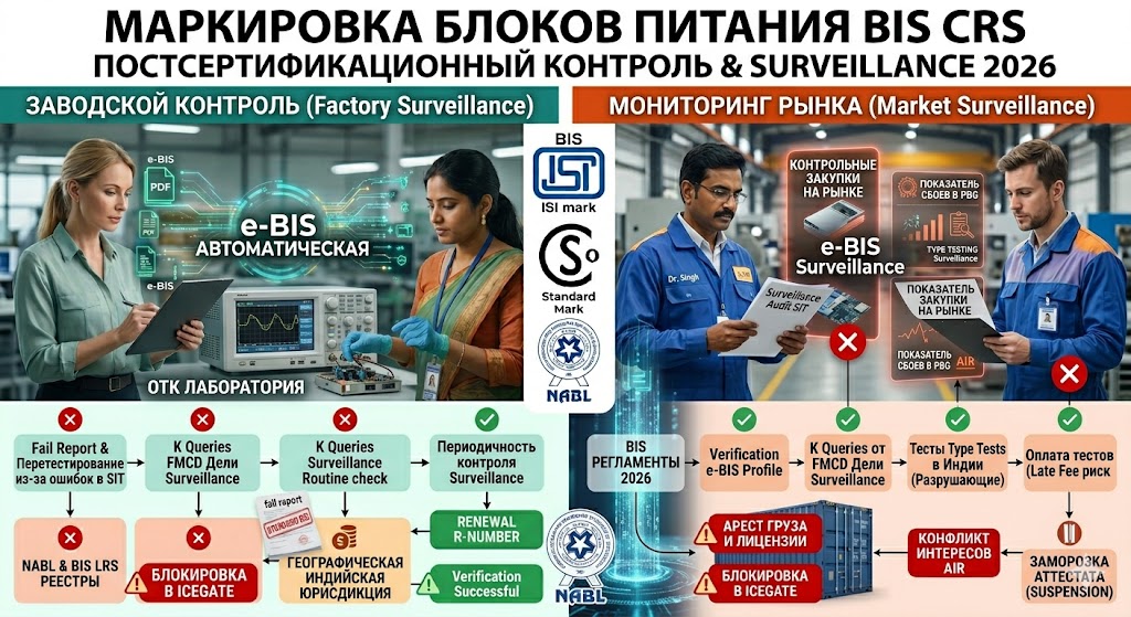 Сертификация BIS CRS для блоков питания: технический регламент, стандарты и таможенный комплайенс в 2026 году