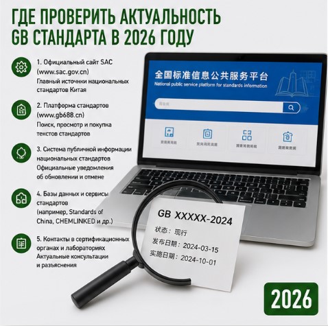 Где проверить актуальность GB-стандарта в 2026 году