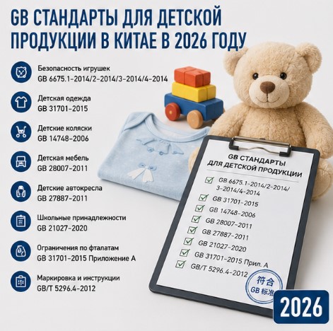 GB-стандарты для детской продукции в Китае в 2026 году