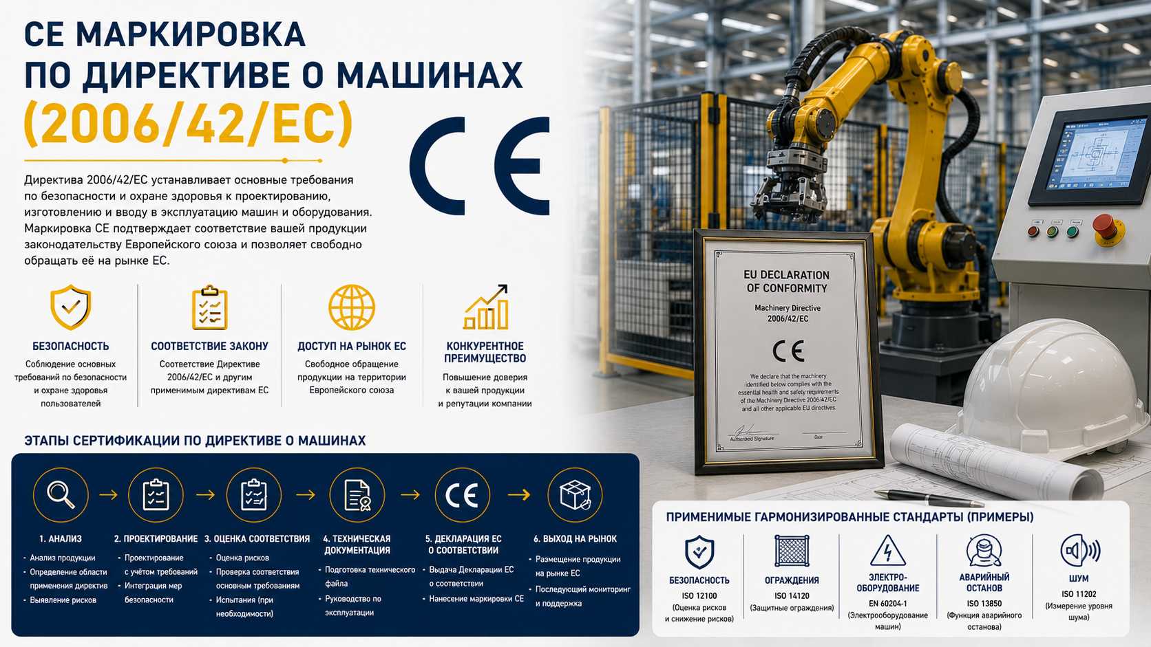 CE маркировка по Директиве о машинах (2006/42/EC)