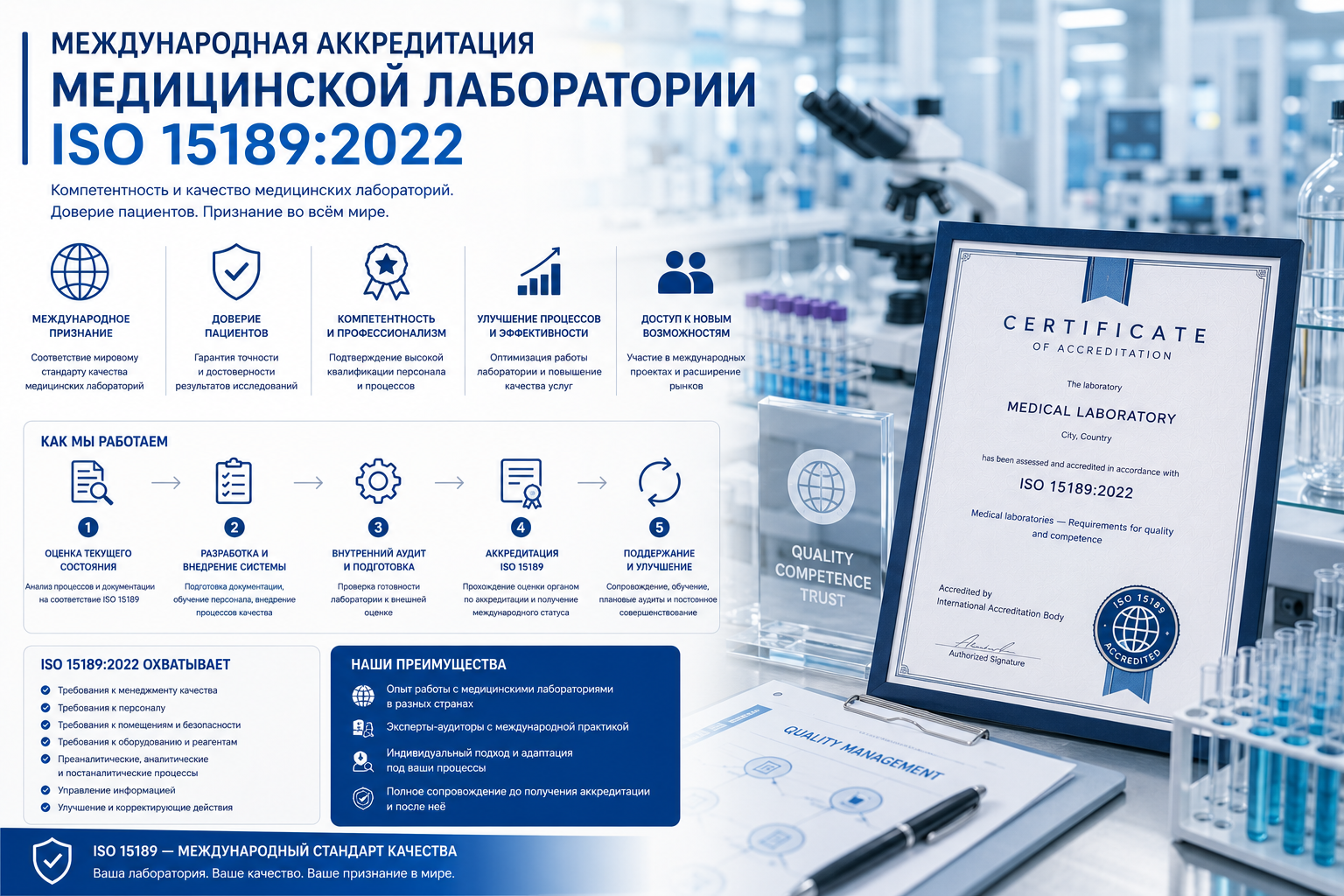 Международная аккредитация лаборатории ISO/IEC 17025