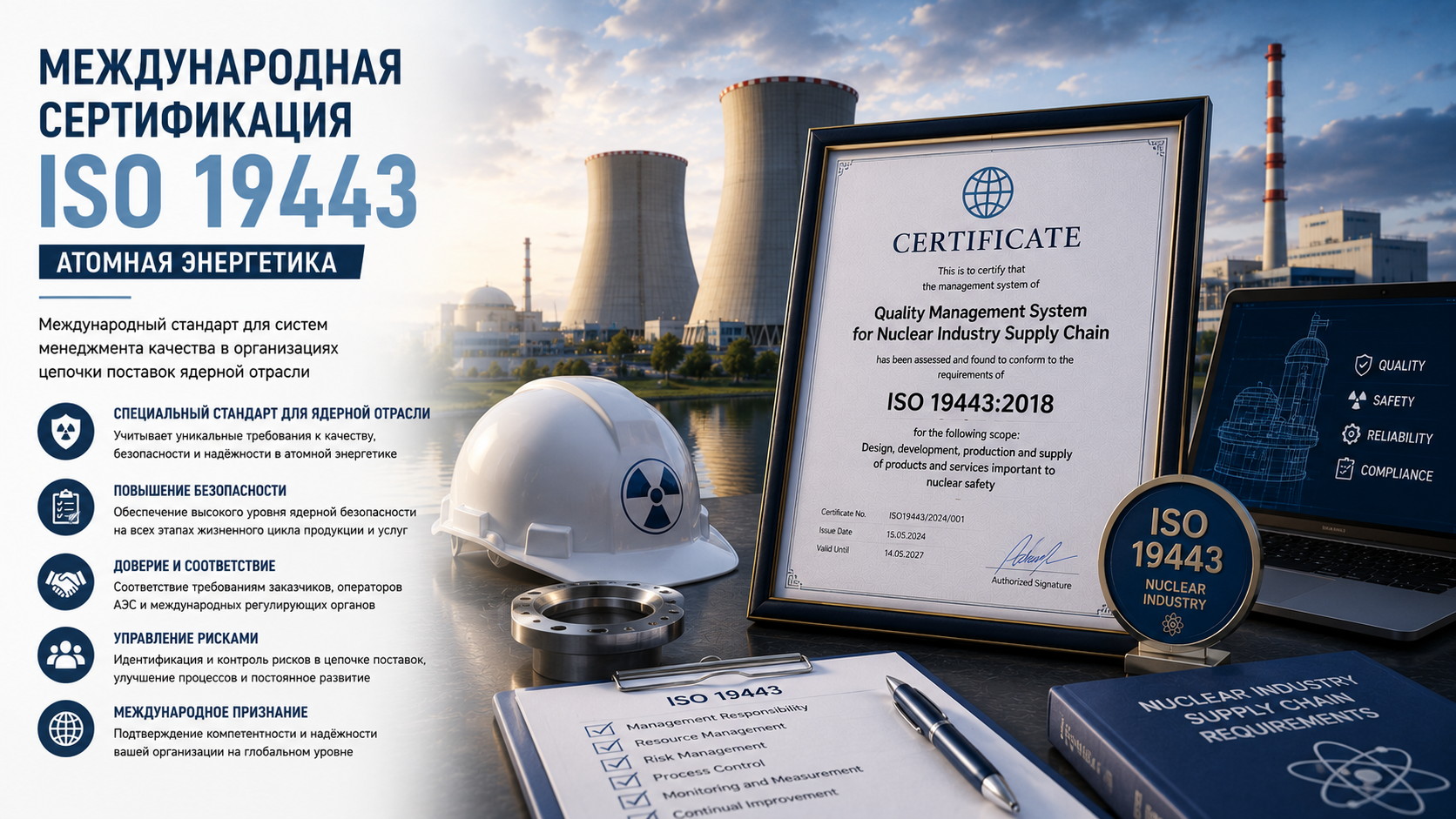 Международная сертификация ISO 19443 (атомная энергетика)