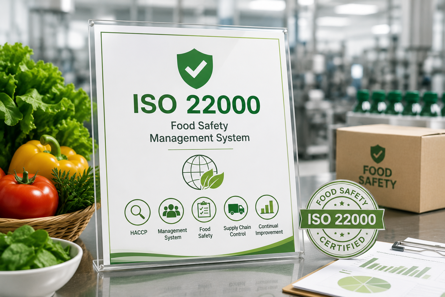 Международная сертификация ISO 22000 (система менеджмента безопасности пищевых продуктов)