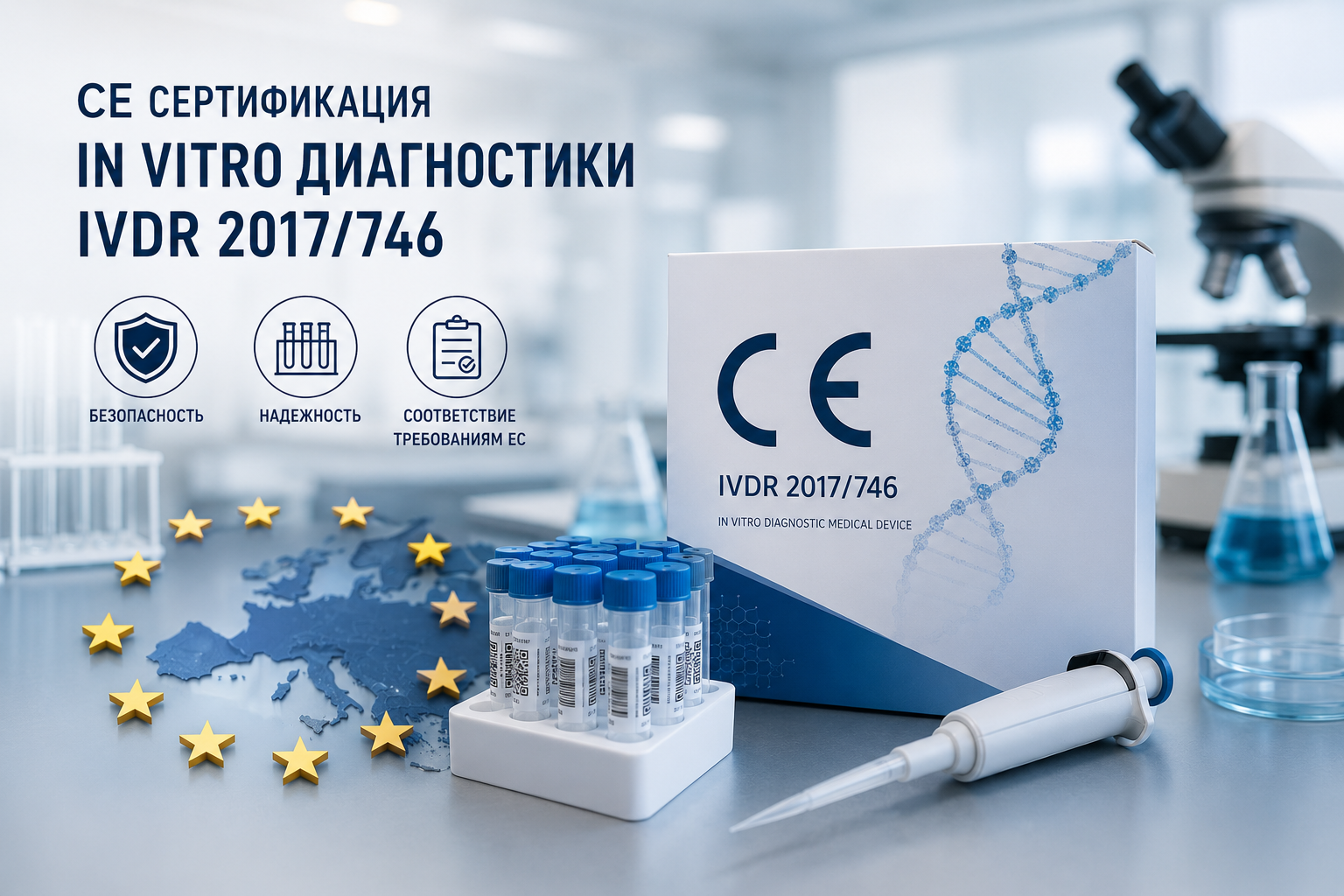 CE сертификация in vitro диагностики (IVDR 2017/746)