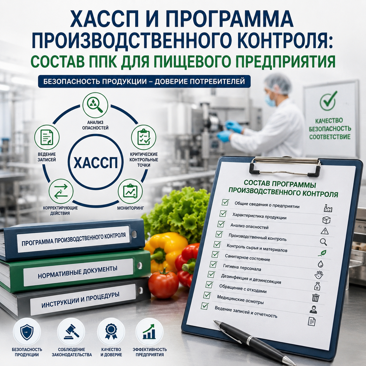ХАССП и программа производственного контроля: состав ППК для пищевого предприятия