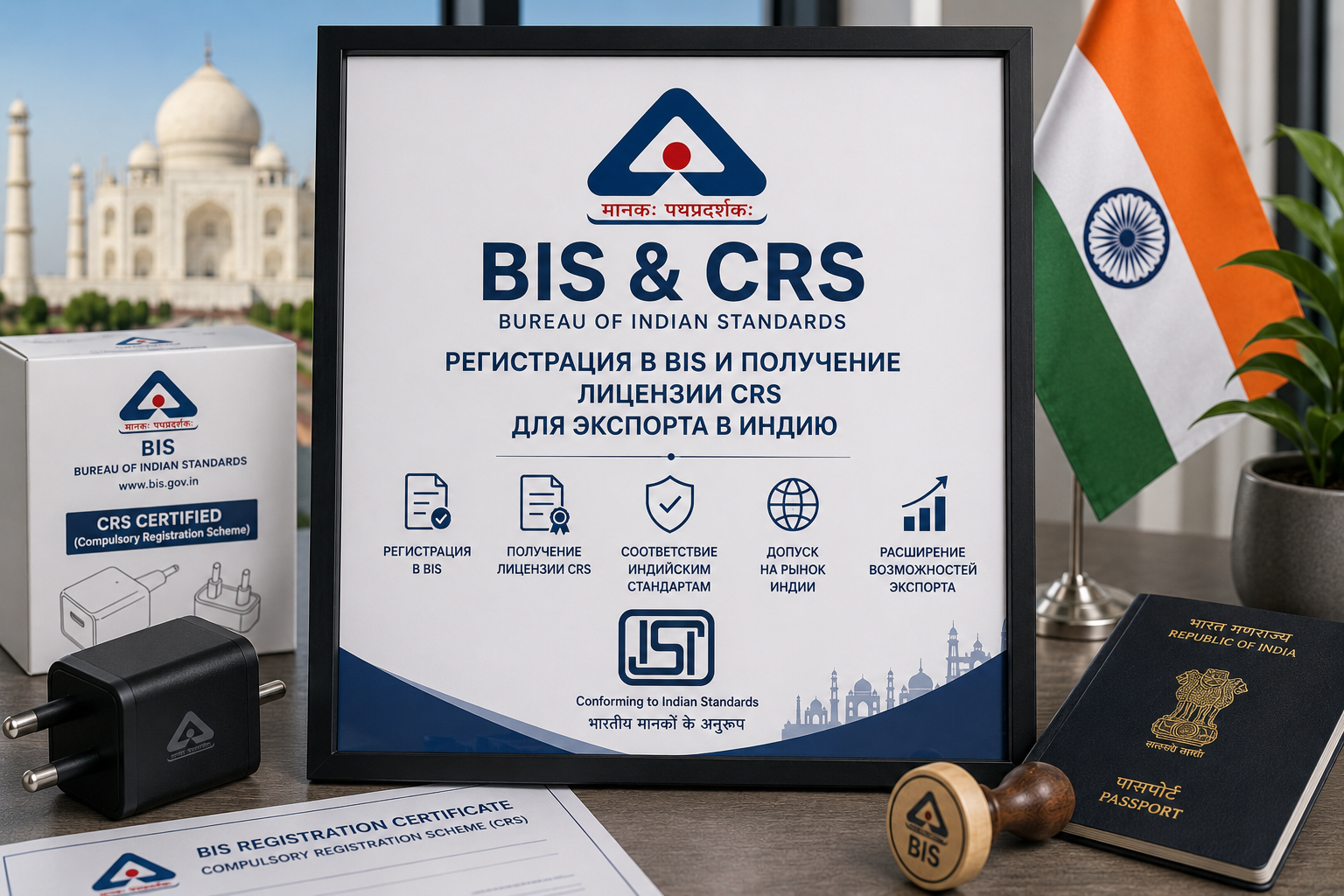 Регистрация BIS и получение лицензии CRS для экспорта в Индию