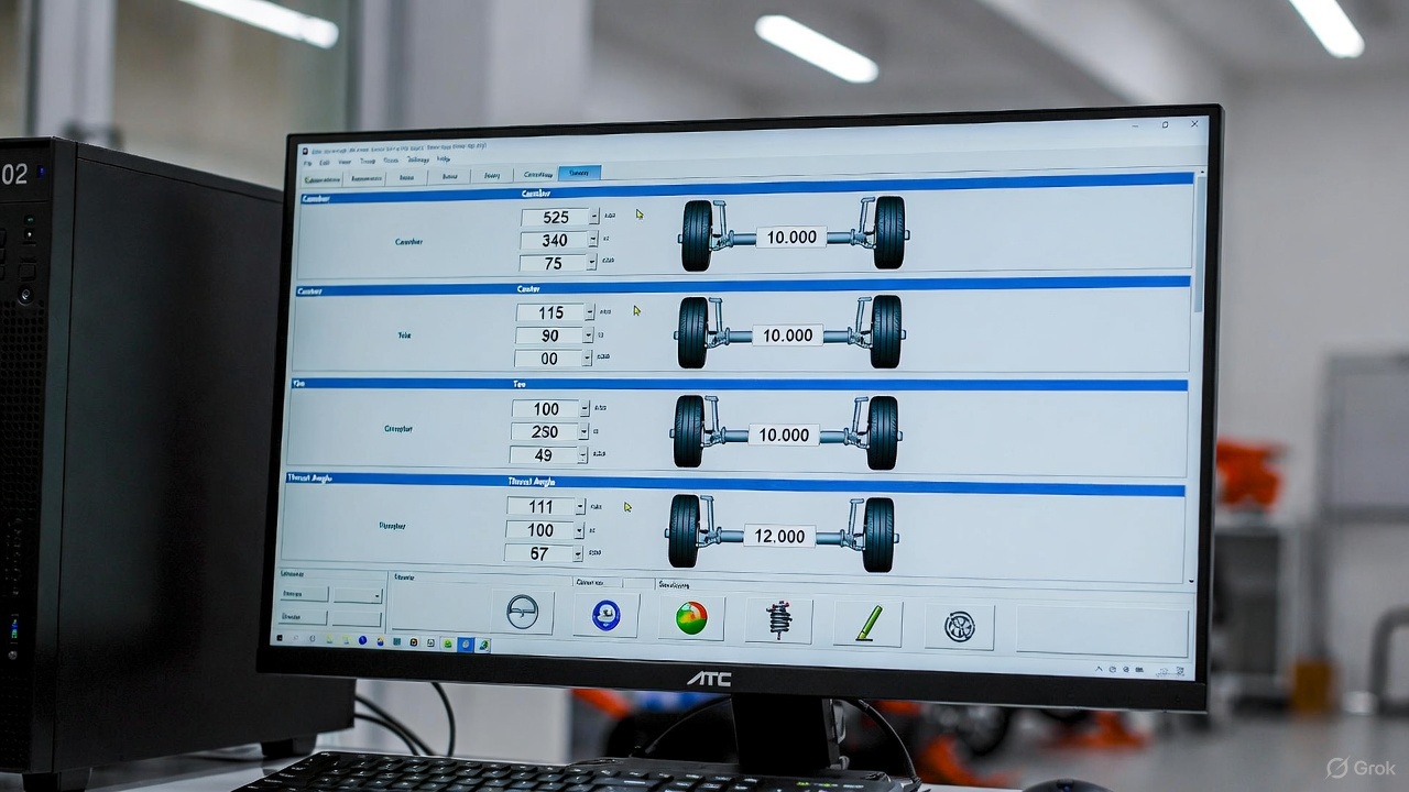 Поверка стендов для измерения углов установки колес ATC