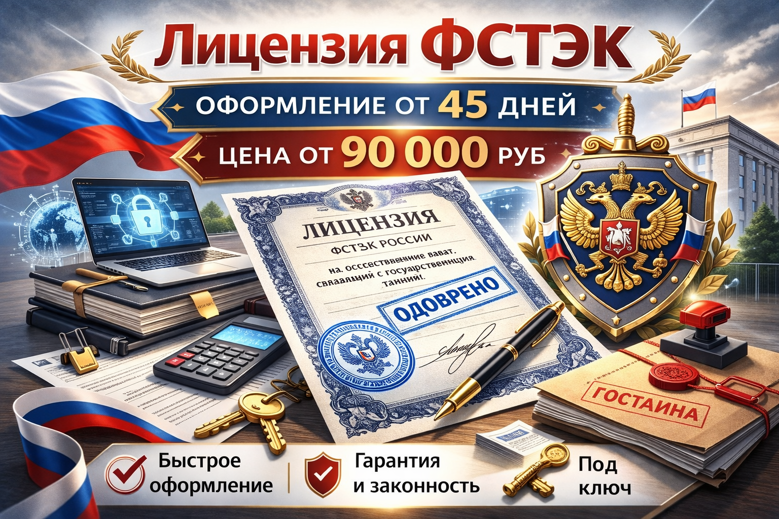 Получить лицензию ФСТЭК под ключ