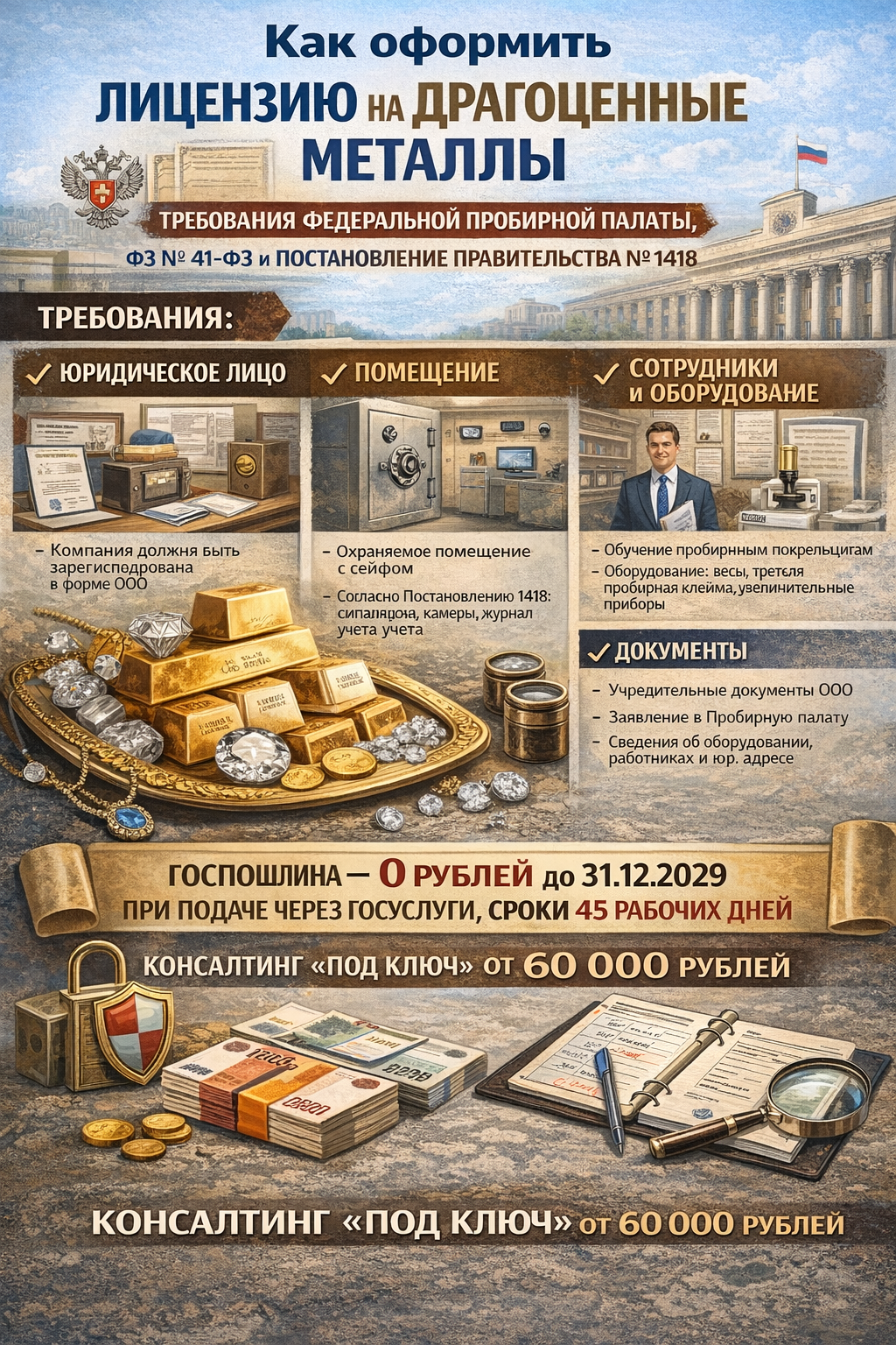 Получить лицензию на драгоценные металлы в 2026 году