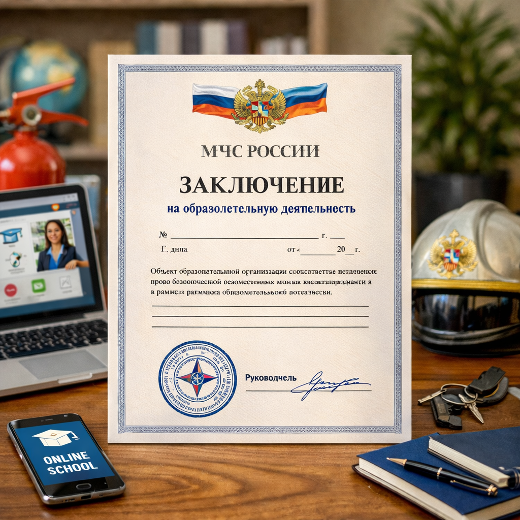 Заключение МЧС на образовательную деятельность