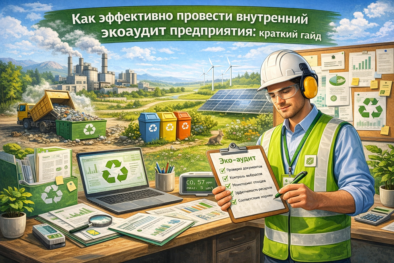 Как эффективно провести внутренний экоаудит предприятия: краткий гайд
