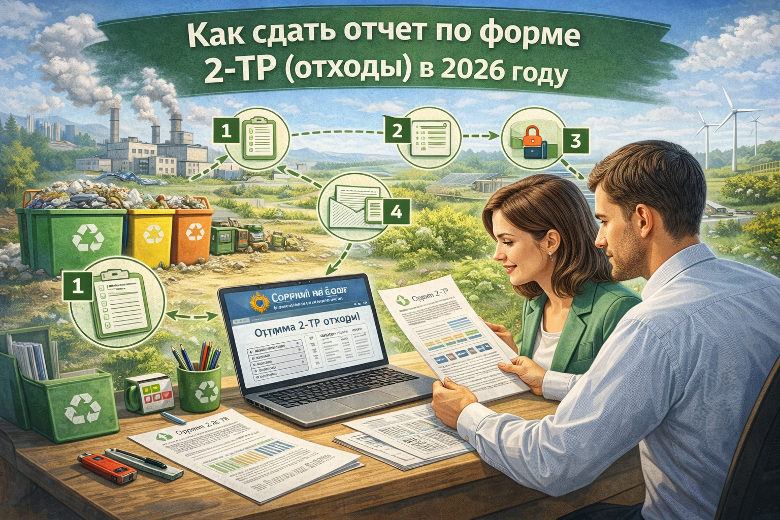 Как сдать отчет по форме 2-ТП (отходы) в 2026 году