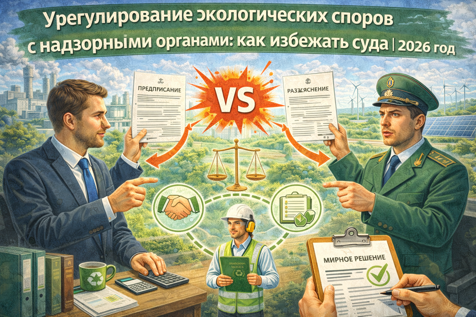 Урегулирование экологических споров с надзорными органами: как избежать суда | 2026 год