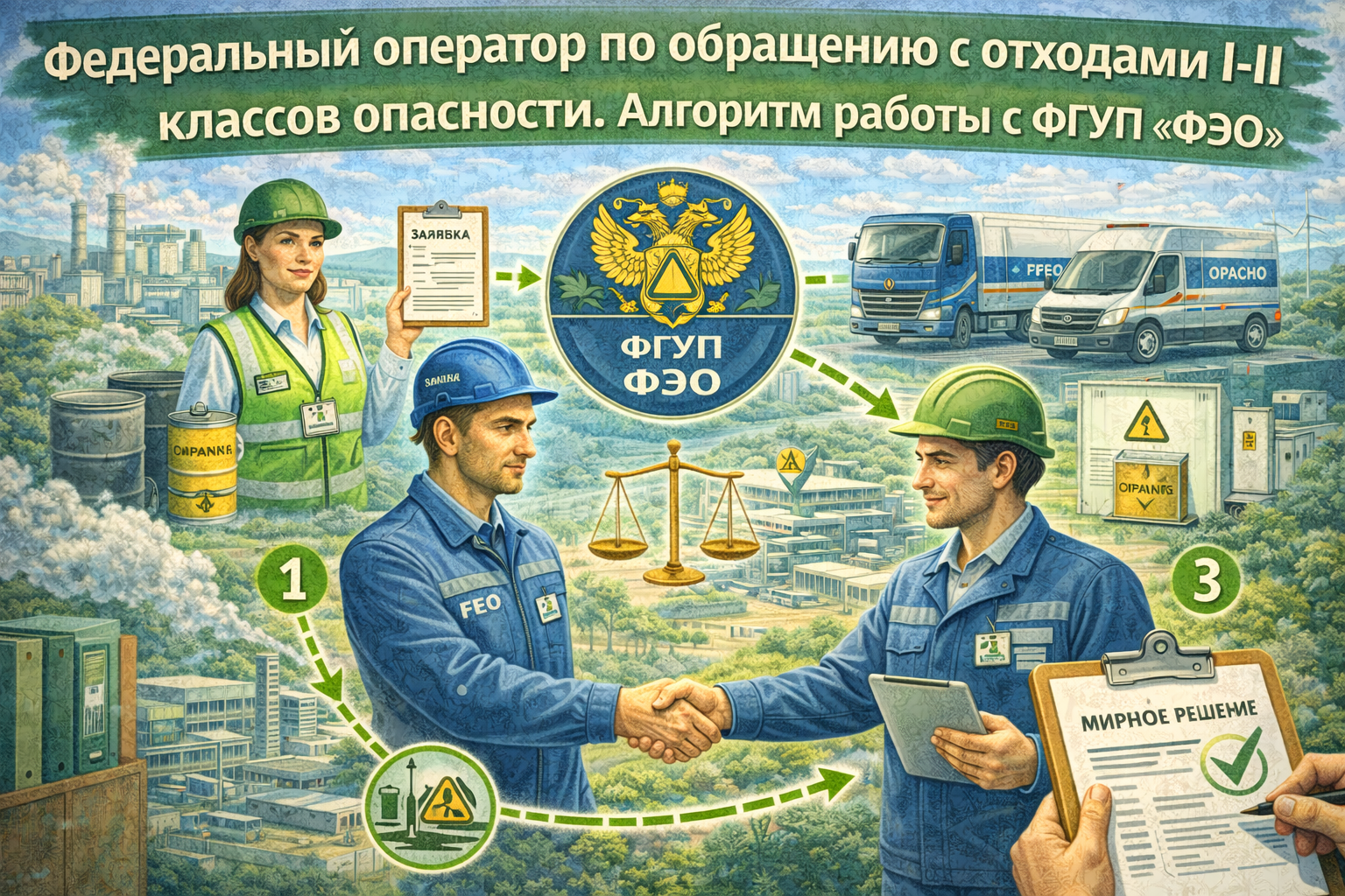 Федеральный оператор по обращению с отходами I-II классов опасности. Алгоритм работы с ФГУП «ФЭО»