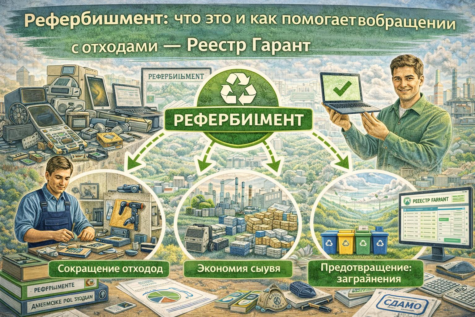 Рефербишмент: что это и как помогает в обращении с отходами в России | Реестр Гарант