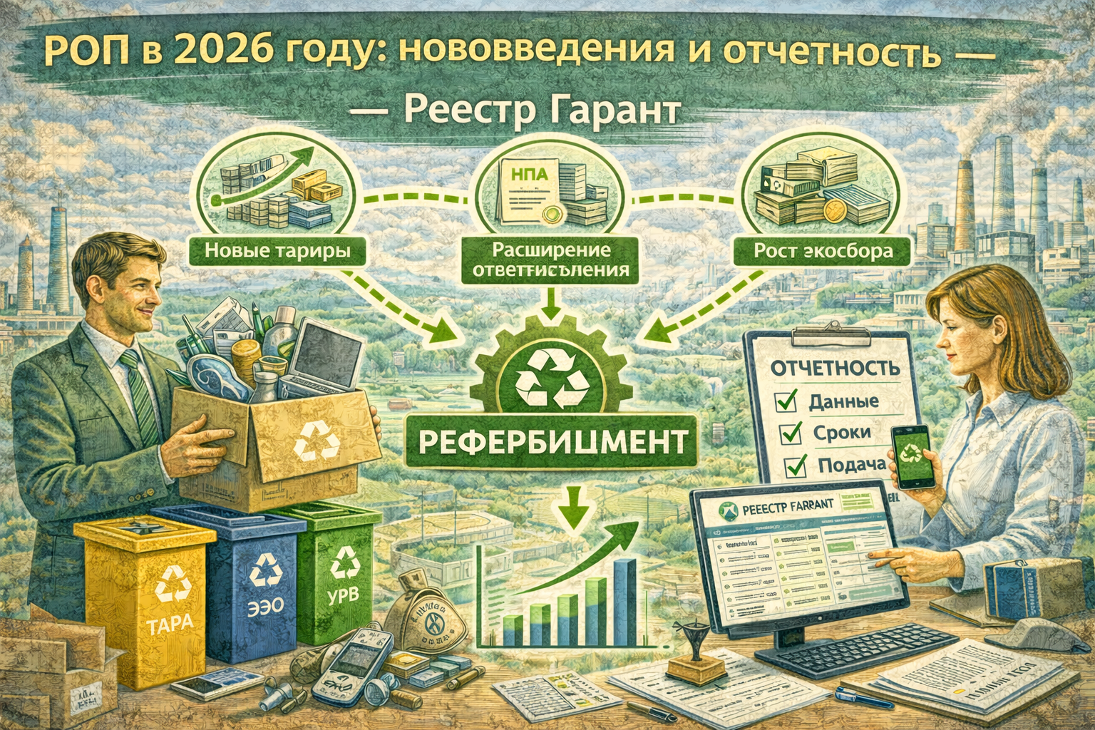 РОП в 2026 году: нововведения, отчётность и реестр утилизаторов в России