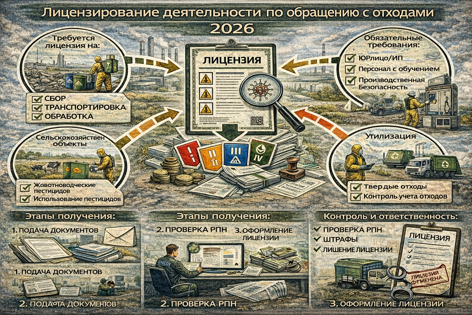Лицензирование деятельности по обращению с отходами 2026