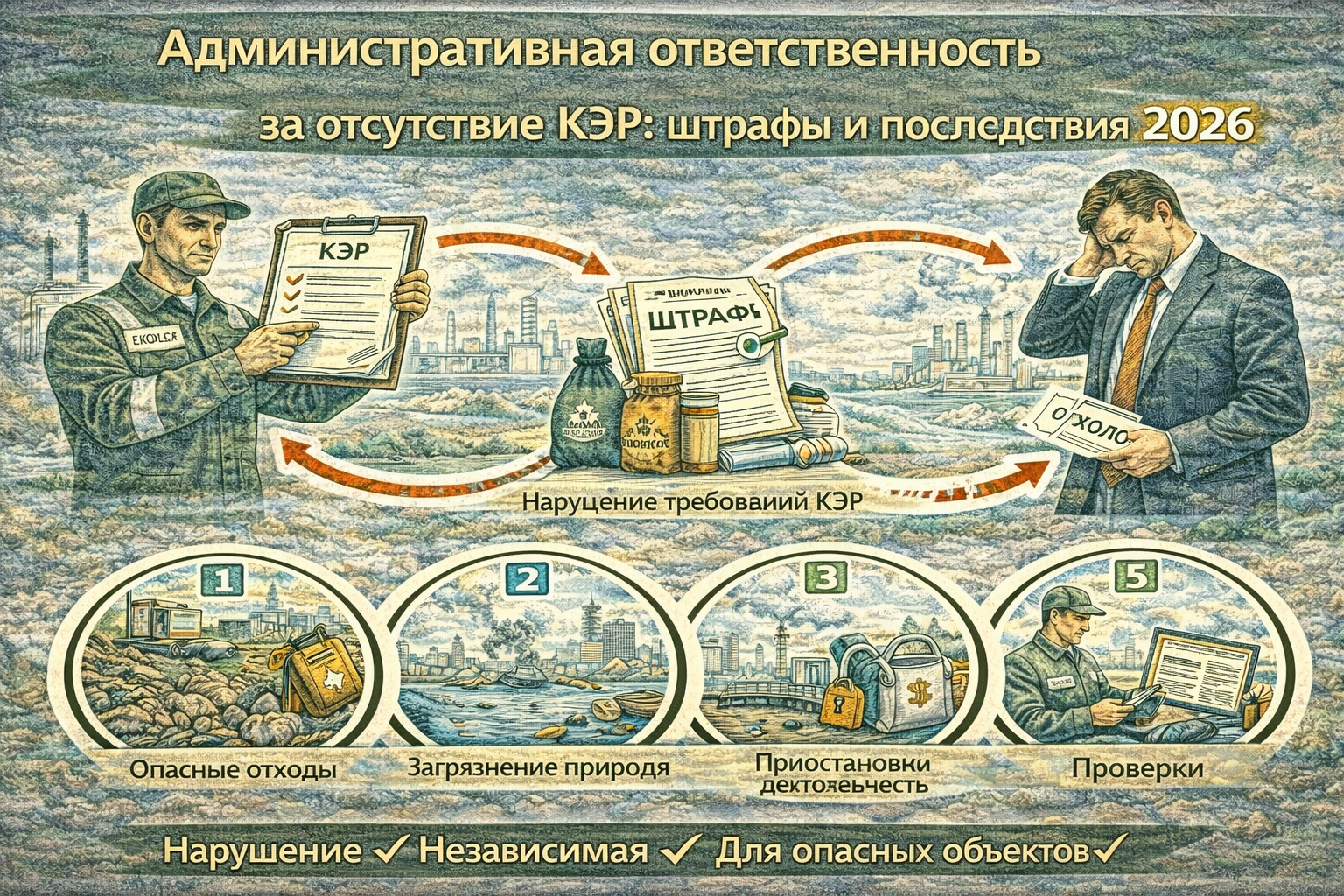 Административная ответственность за отсутствие КЭР: штрафы и последствия 2026