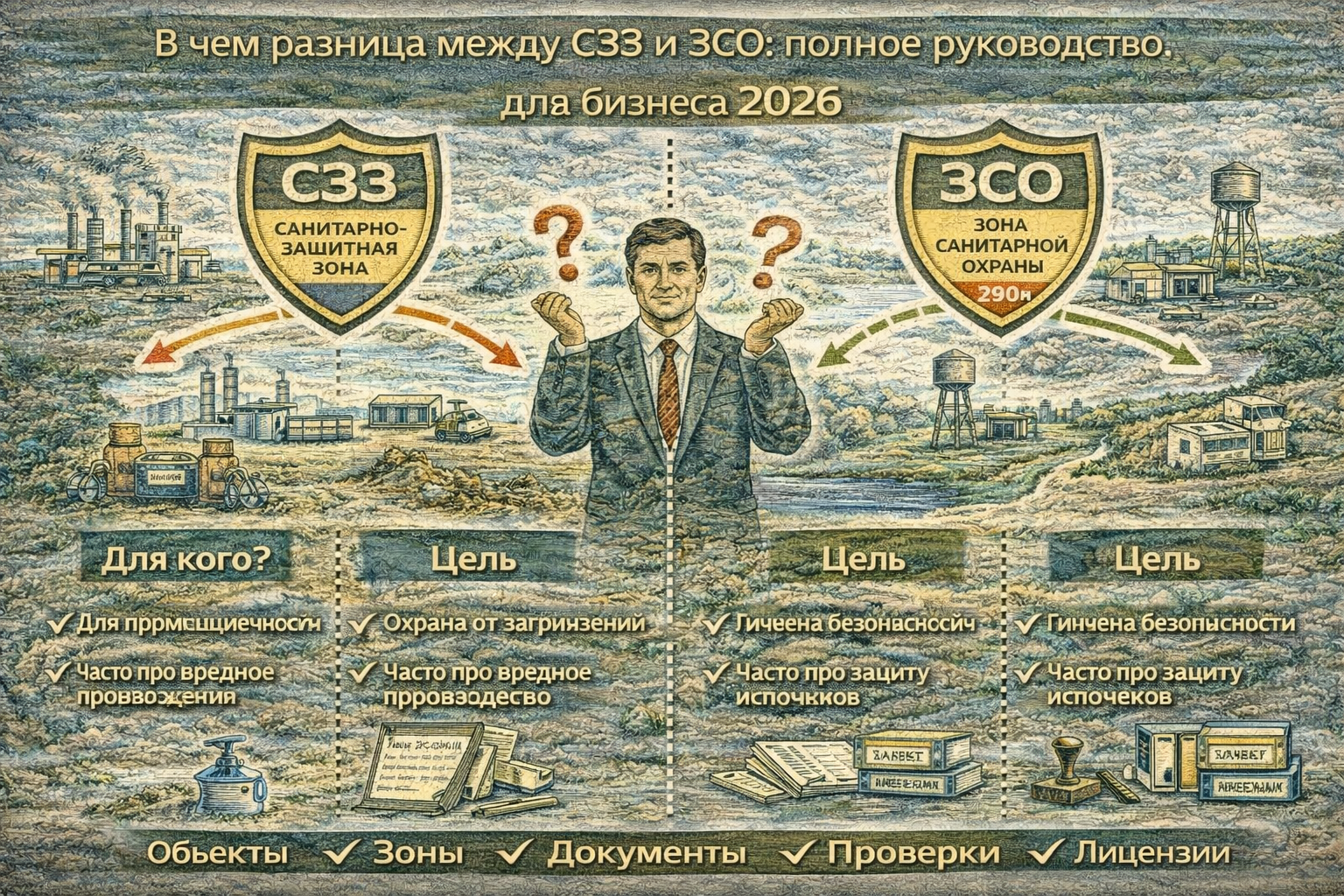 В чем разница между СЗЗ и ЗСО: полное руководство для бизнеса 2026
