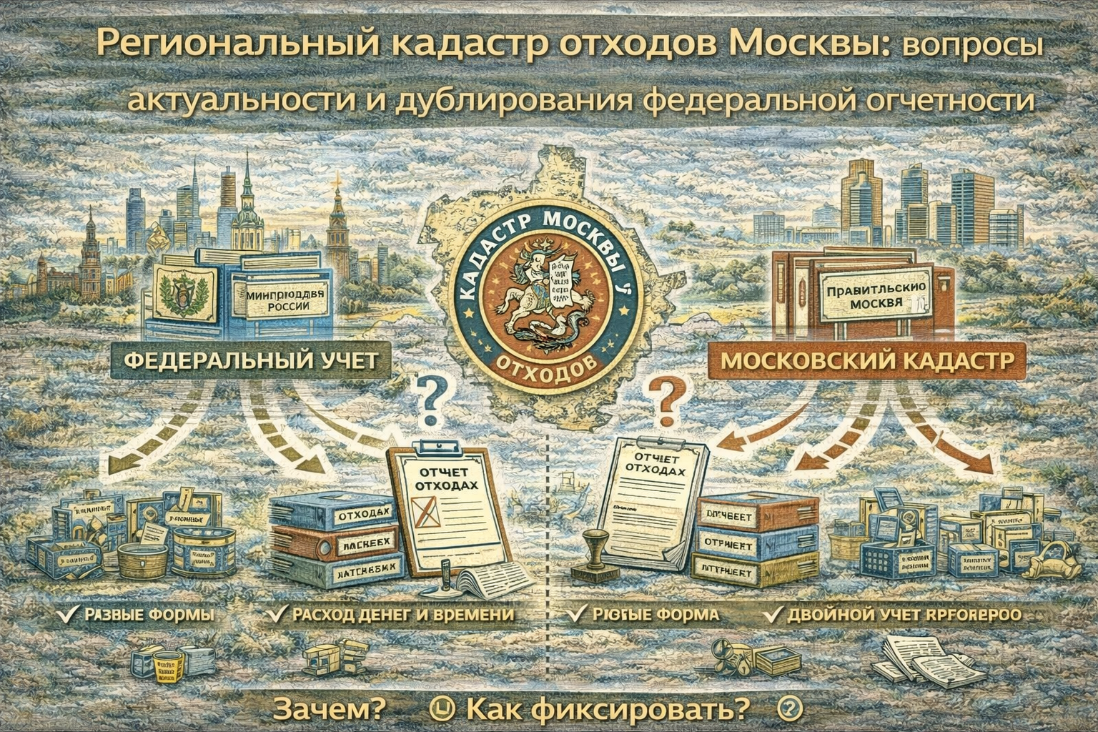 Региональный кадастр отходов Москвы: вопросы актуальности и дублирования федеральной отчетности