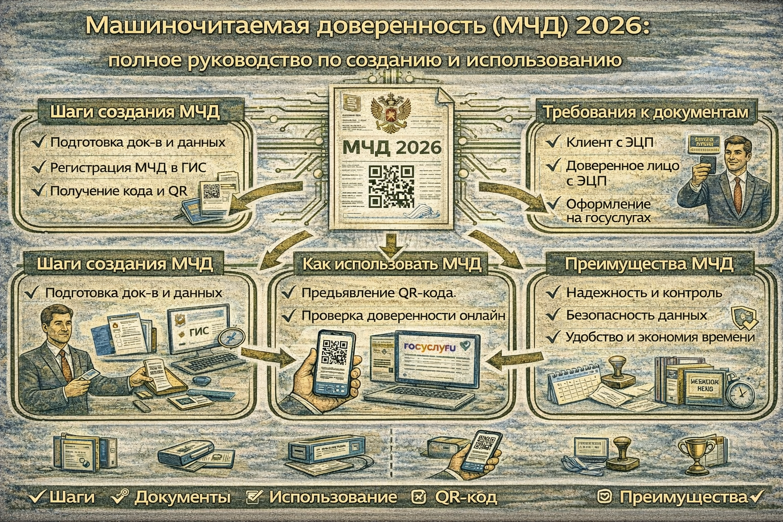 Машиночитаемая доверенность (МЧД) 2026: полное руководство по созданию и использованию