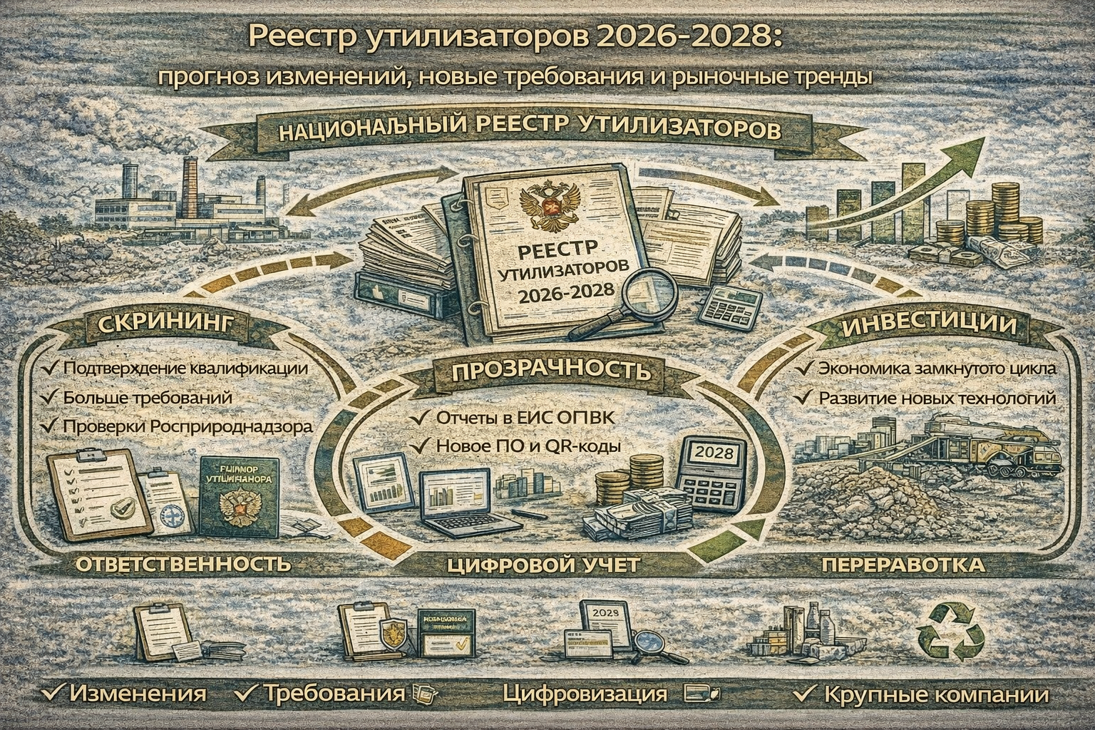 Реестр утилизаторов 2026-2028: прогноз изменений, новые требования и рыночные тренды