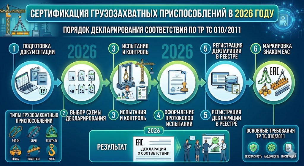 Сертификат на стропы и траверсы: декларация по ТР ТС 010/2011