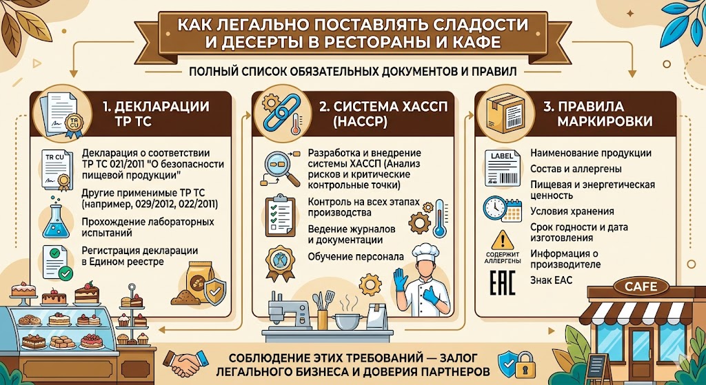 Поставки Кондитерки в HoReCa 2026: Документы, ХАССП, Сертификация