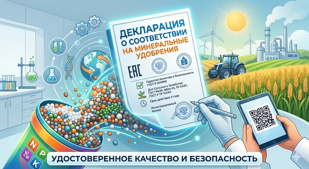 Декларация на Минеральные Удобрения 2026: ГОСТ, Опасные Грузы, Лицензия