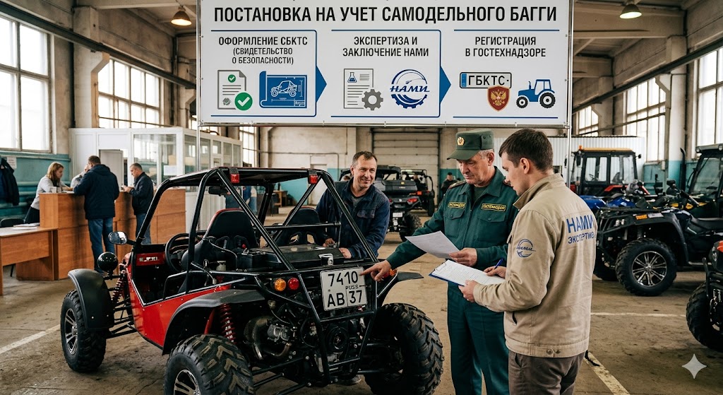 Как зарегистрировать багги 2026: СБКТС, ЭПТС, ГИБДД