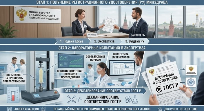 Сертификат на Презервативы 2026: РУ Росздравнадзора, Декларации ГОСТ Р