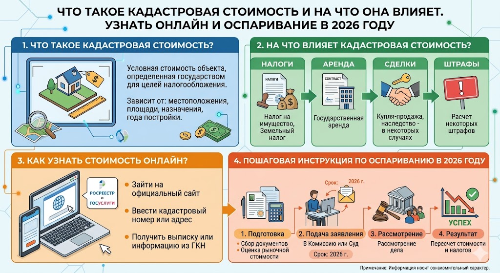Кадастровая Стоимость 2026: Проверка, Налоги, Оспаривание