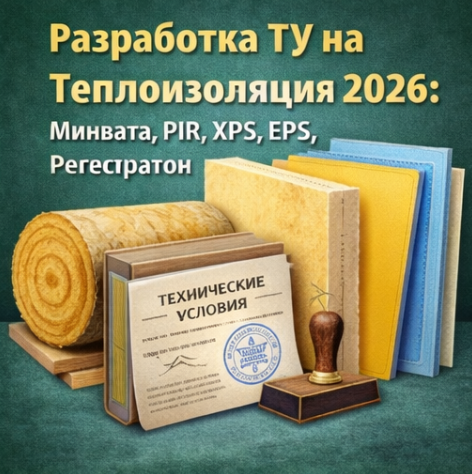 Разработка ТУ на Теплоизоляцию 2026: Минвата, PIR, XPS, EPS, Регистрация