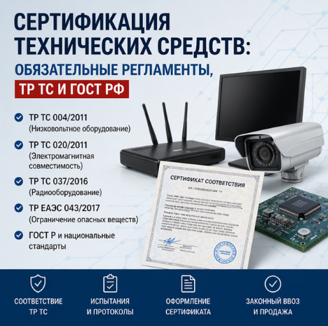 Сертификация технических средств: Обязательные Регламенты, ТР ТС и ГОСТ РФ
