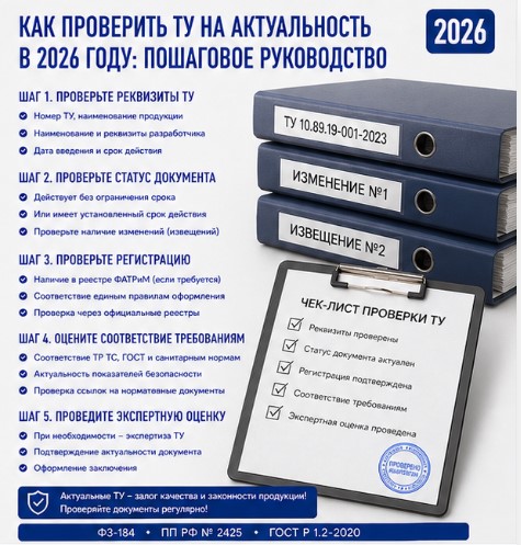 Как проверить ТУ на актуальность в 2026 году: пошаговое руководство